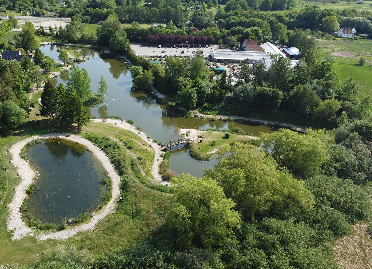 Luftfoto af Poppelsøen i Ballerup